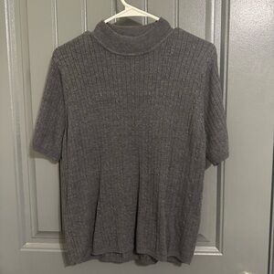 Vintage Laura Scott Charcoal Knit Turtleneck